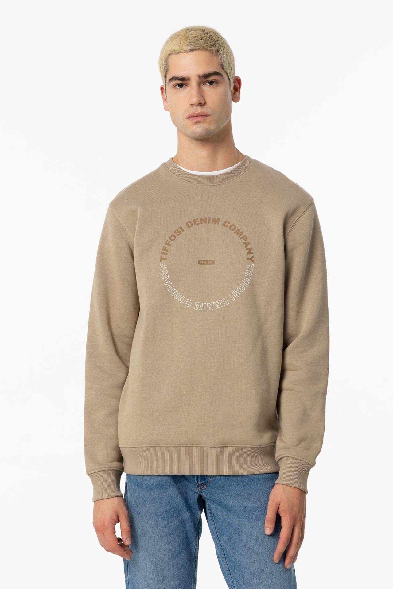 SWEAT TIFFOSI CALVIN BEIGE 1