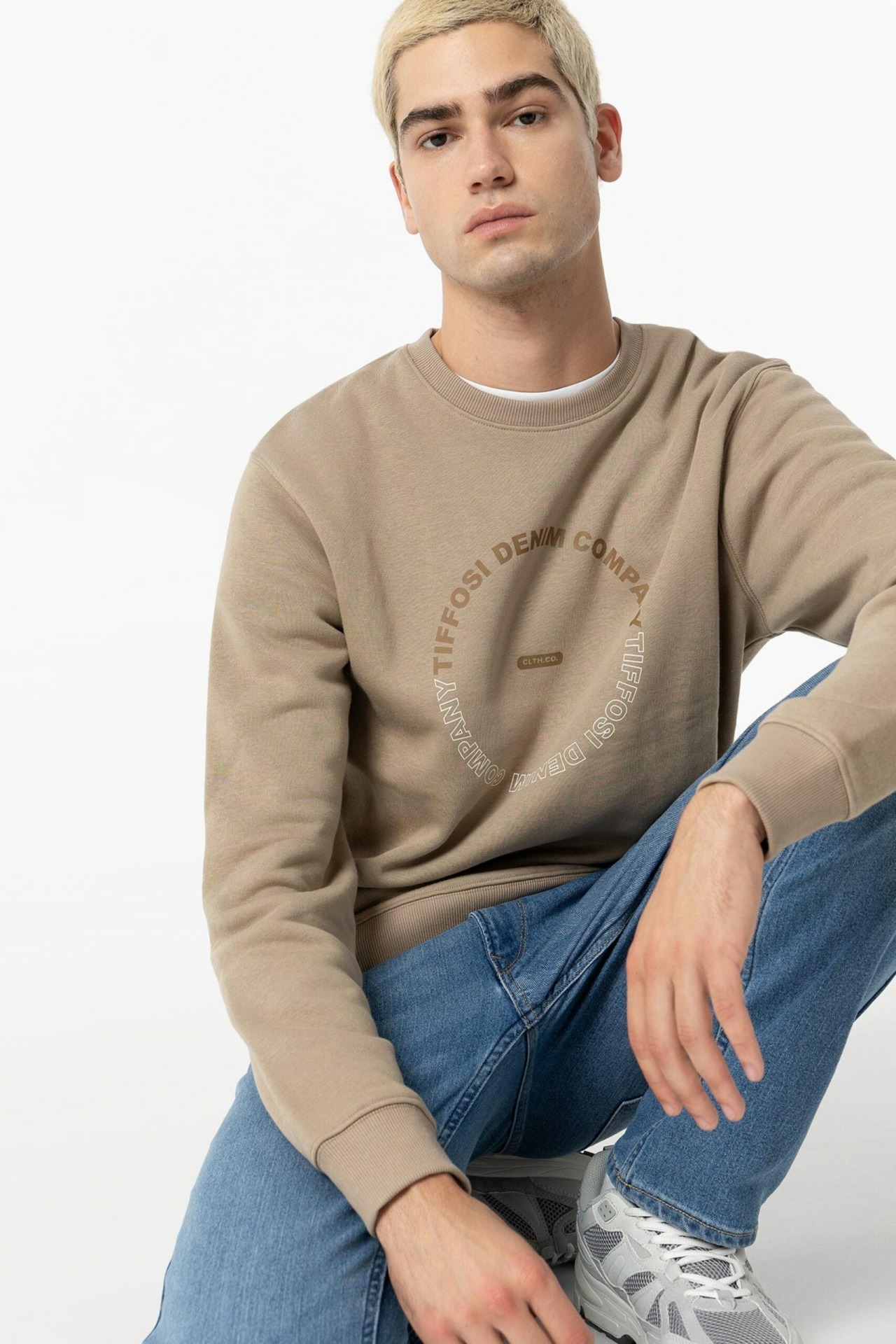 SWEAT TIFFOSI CALVIN BEIGE 3