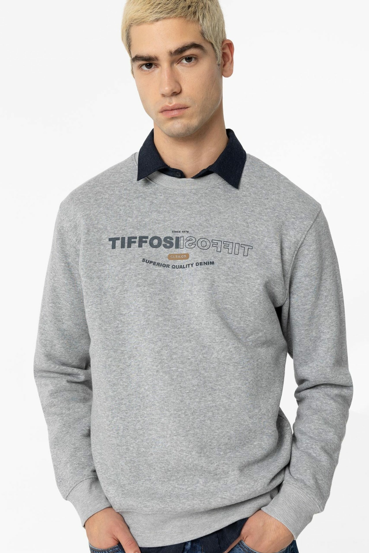 SWEAT TIFFOSI CALVIN GRIS 2